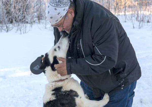 Eli Darien and dog