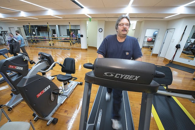 Bill Overstreet on treadmill