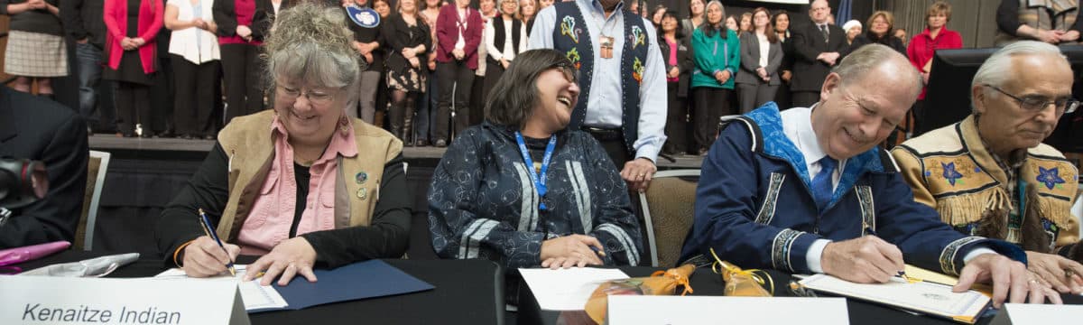 Signing the Alaska Tribal Child Welfare Compact
