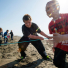 Children work together to pull in the tribe's net during the opening day of the Educational Fishery on May 1, 2014.